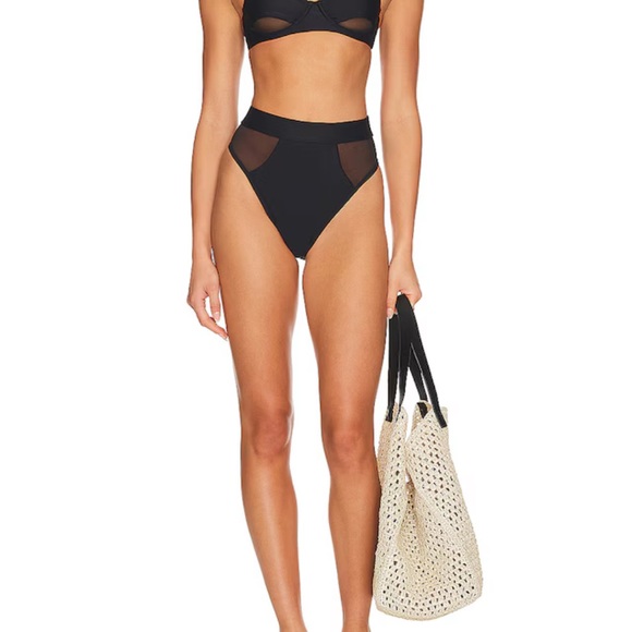 Midnight Ride High Waist Bottom in Black - Picture 1 of 8